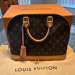 Louis Vuitton ALMA Monogram Canvas Handbag